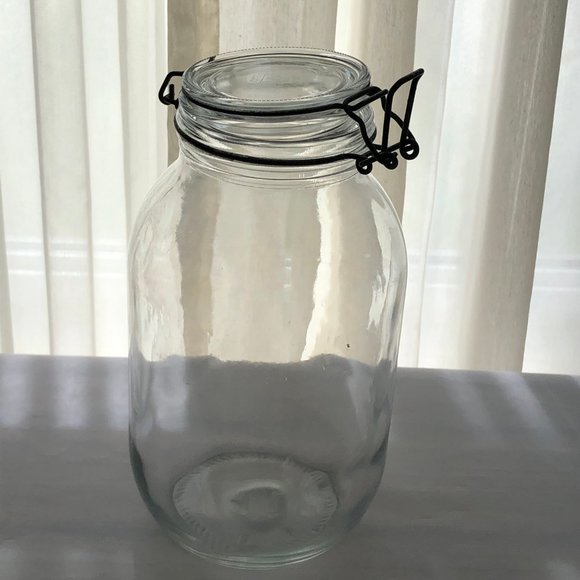 Vintage Storage & Organization 3 Liter Vintage Glass Bail Trigger